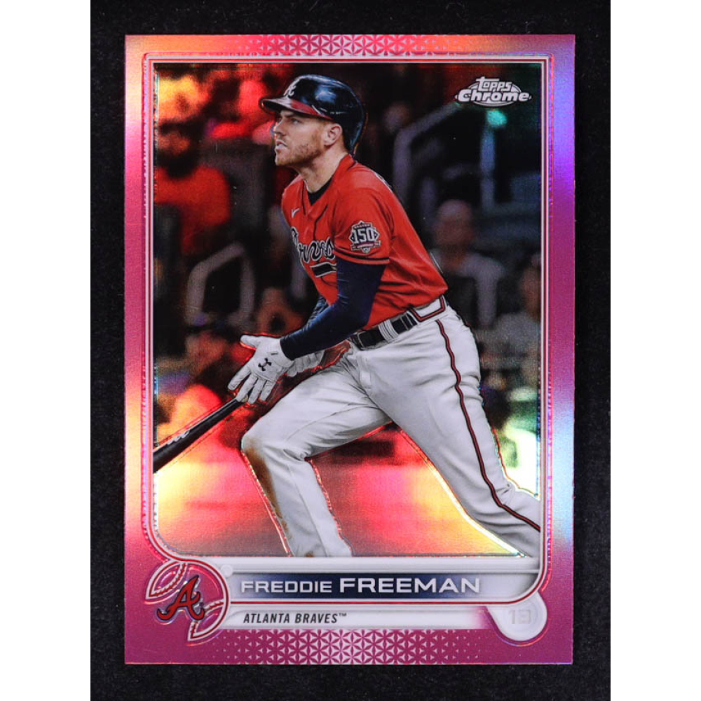 Freddie Freeman 2022 Topps Chrome Pink Refractors #14 at PristineAuction.com