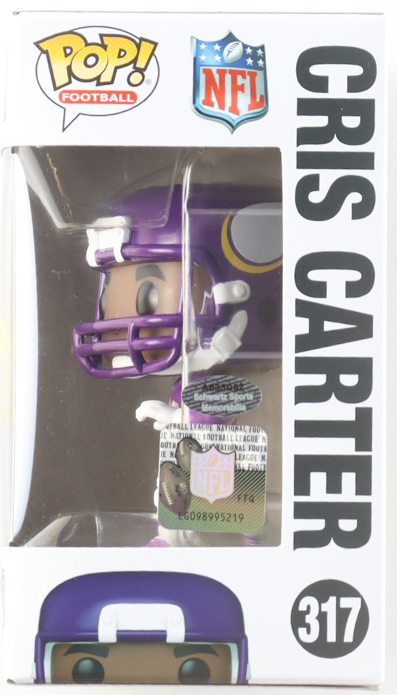 Cris Carter Signed "Vikings" #317 Funko Pop! Vinyl Figure (Schwartz) at PristineAuction.com Cris Carter Signed "Vikings" #317 Funko Pop! Vinyl Figure (Schwartz) at PristineAuction.com