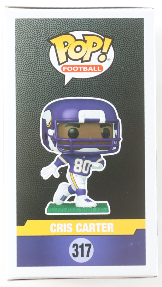 Cris Carter Signed "Vikings" #317 Funko Pop! Vinyl Figure (Schwartz) at PristineAuction.com Cris Carter Signed "Vikings" #317 Funko Pop! Vinyl Figure (Schwartz) at PristineAuction.com