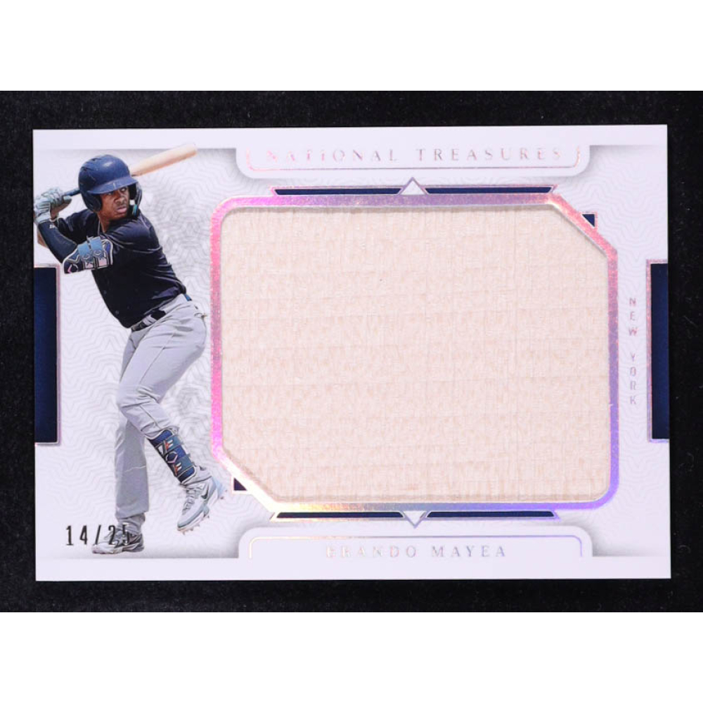 Brando Mayea 2024 Panini National Treasures Prospect Jumbo Lumber Holo Silver #23 #14/25 at PristineAuction.com