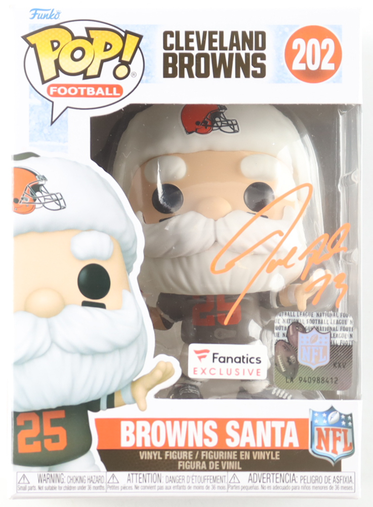 Joe Thomas Signed "Browns" #202 Browns Santa Funko Pop! Vinyl Figure (Schwartz) at PristineAuction.com Joe Thomas Signed "Browns" #202 Browns Santa Funko Pop! Vinyl Figure (Schwartz) at PristineAuction.com