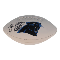 Luke Kuechly Signed Panthers Logo Football (Beckett) at PristineAuction.com