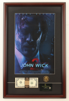 "John Wick" Custom Framed Photo Display with Replica Hotel Key, Prop Money Stack, & Prop Coin at PristineAuction.com