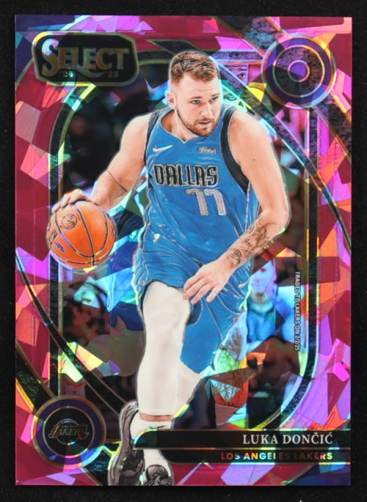 Luka Doncic 2024-25 Select Pink Cracked Ice Prizms #265 #84/99