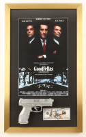 Henry Hill Signed "Goodfellas" Custom Framed $100 Bill Movie Prop Money Display with Poster Print & Replica Prop Pistol (JSA) at PristineAuction.com