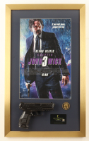 "John Wick" Custom Framed Photo Display with Replica Hotel Key, Prop Pistol, & Prop Coin at PristineAuction.com