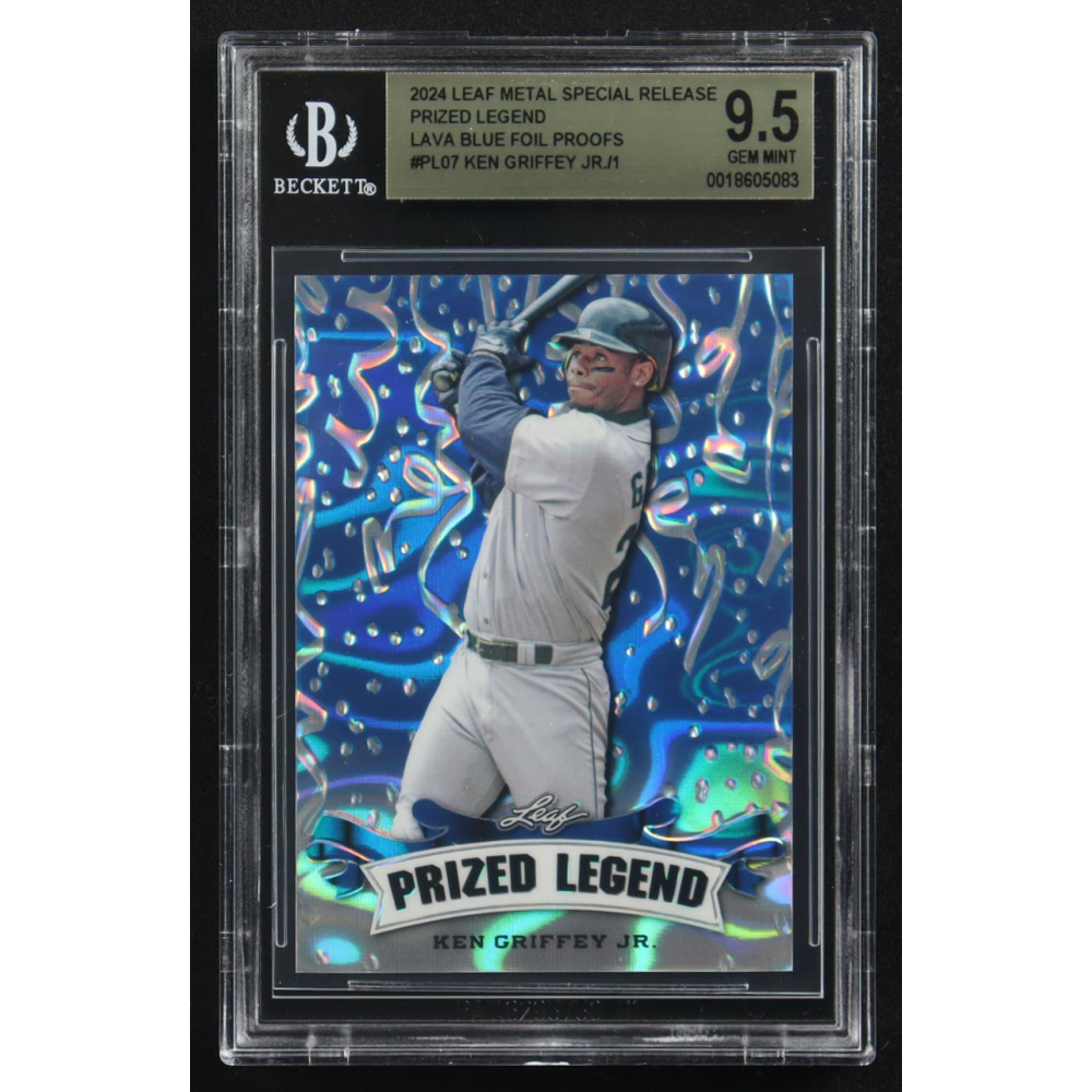 Ken Griffey Jr. 2024 Leaf Metal Special Release Prized Legend Blue Foil Proofs #PL-07 (BGS 9.5) at PristineAuction.com