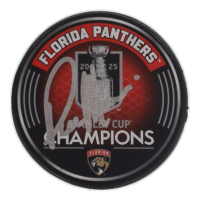 Paul Maurice Signed Panthers 2025 Stanley Cup Champions Logo Hockey Puck (JSA) at PristineAuction.com