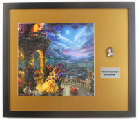 Thomas Kinkade "Beauty and the Beast" Custom Framed Print Display with Movie Pin & Title Plaque at PristineAuction.com