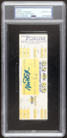 Magic Johnson Signed 1983 Lakers Playoff Ticket (PSA Auto 10) at PristineAuction.com