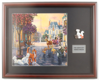 Thomas Kinkade "The Aristocrats" Custom Framed Print Display with Kittens Pin & Title Plaque at PristineAuction.com