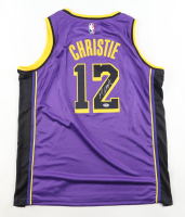 Max Christie Signed Lakers Jordan Authentic Jersey (PSA) at PristineAuction.com