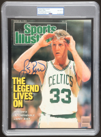 Larry Bird Signed 1988 Sports Illustrated Magazine Cover (PSA Auto 8) at PristineAuction.com