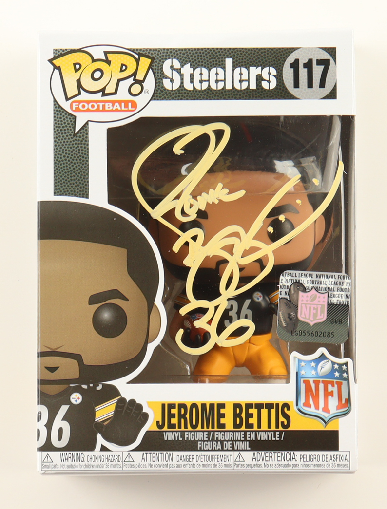Jerome Bettis Signed "Steelers" #117 Funko Pop! Vinyl Figure (Bettis) at PristineAuction.com Jerome Bettis Signed "Steelers" #117 Funko Pop! Vinyl Figure (Bettis) at PristineAuction.com