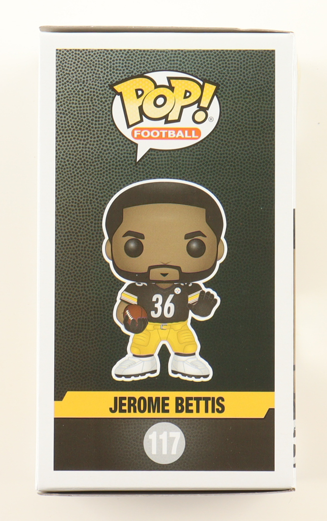 Jerome Bettis Signed "Steelers" #117 Funko Pop! Vinyl Figure (Bettis) at PristineAuction.com Jerome Bettis Signed "Steelers" #117 Funko Pop! Vinyl Figure (Bettis) at PristineAuction.com