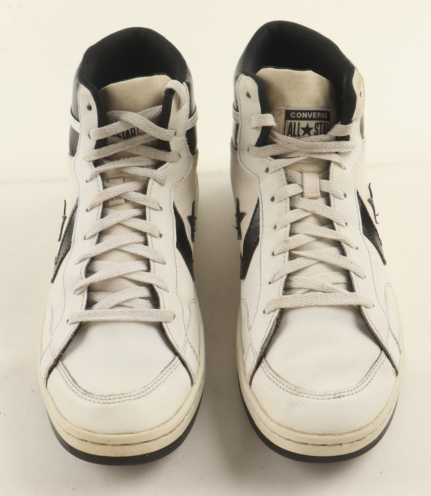 Magic Johnson & Larry Bird Signed Converse All Star Leather Shoes With Wood & Glass Display Case (PSA & Beckett) at PristineAuction.com Magic Johnson & Larry Bird Signed Converse All Star Leather Shoes With Wood & Glass Display Case (PSA & Beckett) at PristineAuction.com