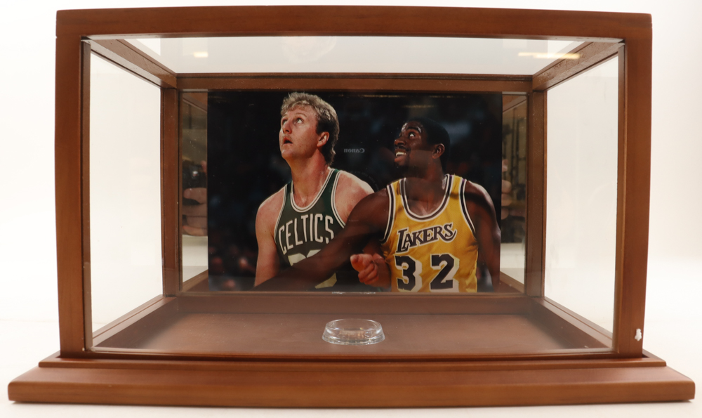 Larry Bird Signed Converse All Star Shoes with Display Case (PSA) at PristineAuction.com Larry Bird Signed Converse All Star Shoes with Display Case (PSA) at PristineAuction.com