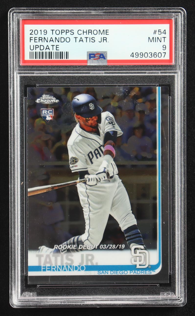 Fernando Tatis Jr. 2019 Topps Chrome Update #54 RD RC (PSA 9) at PristineAuction.com Fernando Tatis Jr. 2019 Topps Chrome Update #54 RD RC (PSA 9) at PristineAuction.com