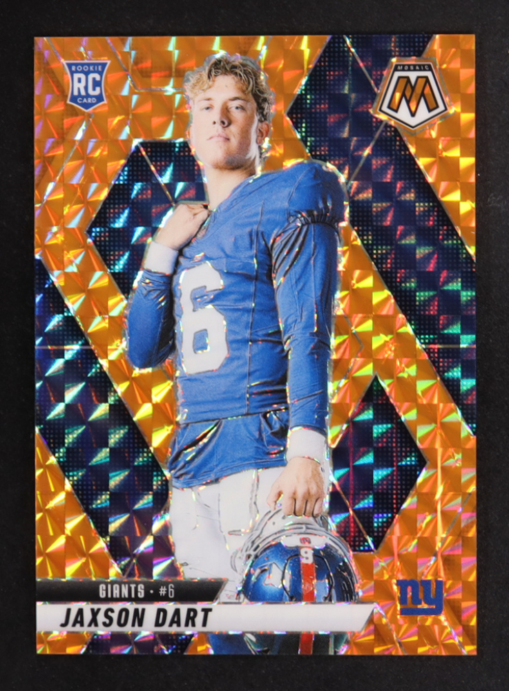 Jaxson Dart 2025 Panini Mosaic Mosaic Orange #288 #157/199 VAR RC