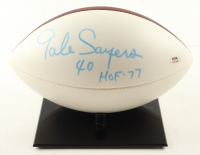 Gale Sayers Signed NFL Football with Display Stand Inscribed "HOF 77" (PSA) at PristineAuction.com