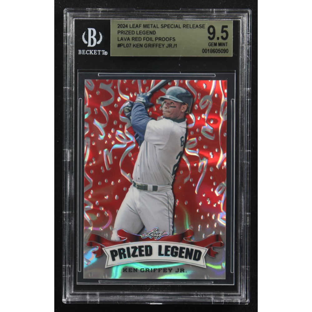 Ken Griffey Jr. 2024 Leaf Metal Special Release Prized Legend Red Foil Proofs #PL-07 (BGS 9.5) at PristineAuction.com