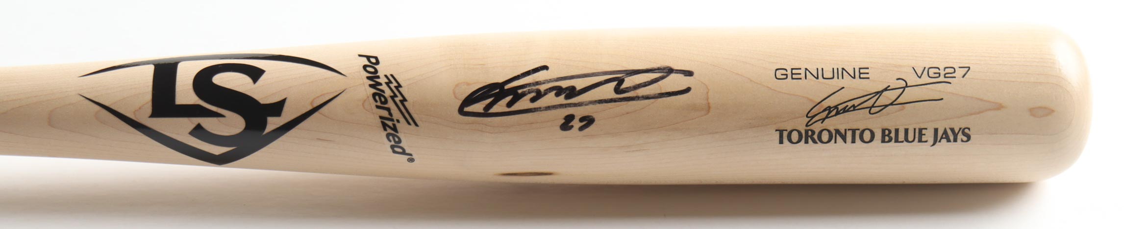 Vladimir Guerrero Jr. Signed Louisville Slugger Baseball Bat (Guerrero Jr. & Beckett) at PristineAuction.com Vladimir Guerrero Jr. Signed Louisville Slugger Baseball Bat (Guerrero Jr. & Beckett) at PristineAuction.com