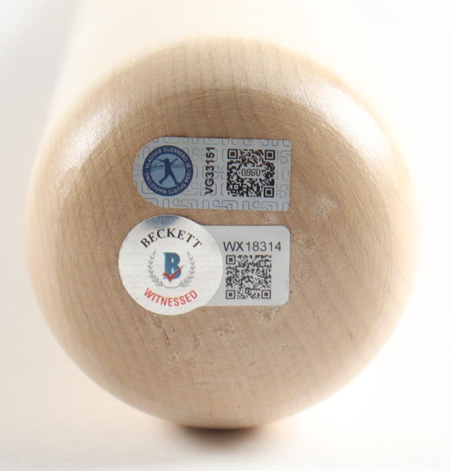 Vladimir Guerrero Jr. Signed Louisville Slugger Baseball Bat (Guerrero Jr. & Beckett) at PristineAuction.com Vladimir Guerrero Jr. Signed Louisville Slugger Baseball Bat (Guerrero Jr. & Beckett) at PristineAuction.com