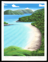 "Dancing on the Beach" LE Lithograph Signed By The Artist Dan Mackin (PA) at PristineAuction.com