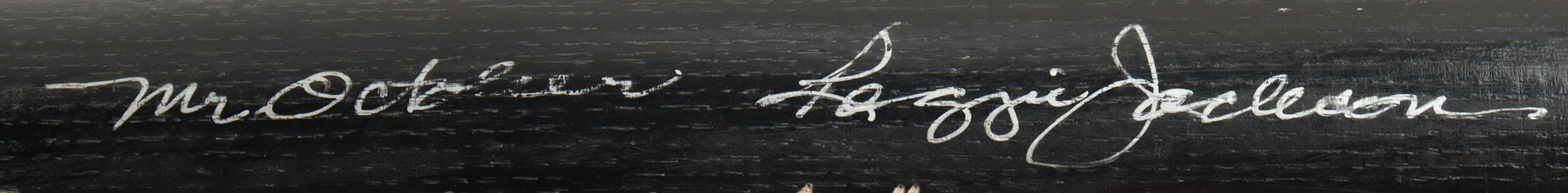 Reggie Jackson Signed Rawlings Adirondack Player Model Baseball Bat Inscribed "Mr. October" (PSA) at PristineAuction.com Reggie Jackson Signed Rawlings Adirondack Player Model Baseball Bat Inscribed "Mr. October" (PSA) at PristineAuction.com