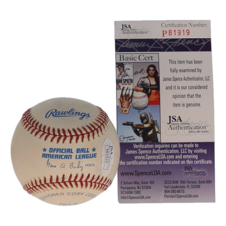 Bill "Moose" Skowron Signed OAL Baseball (JSA) at PristineAuction.com Bill "Moose" Skowron Signed OAL Baseball (JSA) at PristineAuction.com