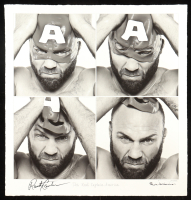 Randy Couture Signed "The Real Captain America" Art Giclee by Eric Williams (Beyond The Cage) at PristineAuction.com