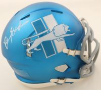 Barry Sanders Signed Lions 2023 Alternate Speed Mini Helmet (Schwartz) at PristineAuction.com
