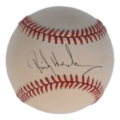 Rickey Henderson Signed Official 1993 World Series Logo Baseball (PSA) at PristineAuction.com Rickey Henderson Signed Official 1993 World Series Logo Baseball (PSA) at PristineAuction.com