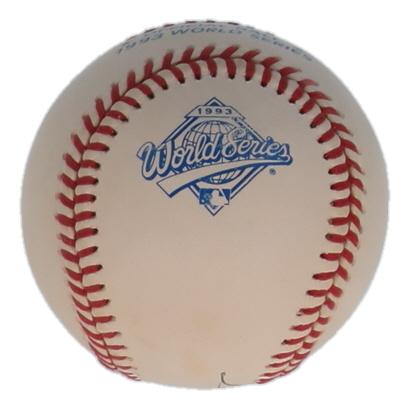 Rickey Henderson Signed Official 1993 World Series Logo Baseball (PSA) at PristineAuction.com Rickey Henderson Signed Official 1993 World Series Logo Baseball (PSA) at PristineAuction.com