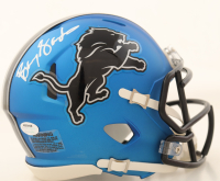 Barry Sanders Signed Lions 2024 Alternate Speed Mini Helmet (Schwartz) at PristineAuction.com