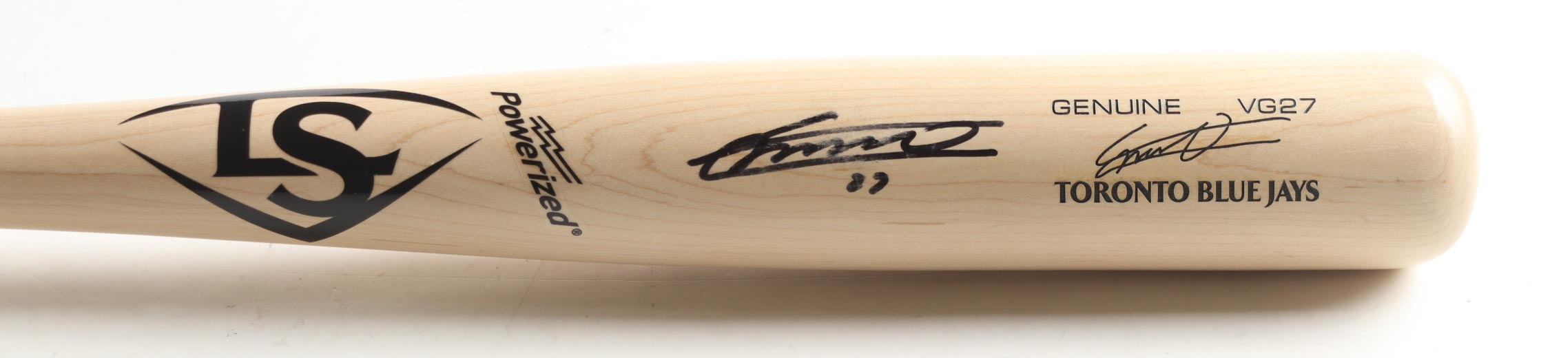 Vladimir Guerrero Jr. Signed Louisville Slugger Baseball Bat (Guerrero Jr. & Beckett) at PristineAuction.com Vladimir Guerrero Jr. Signed Louisville Slugger Baseball Bat (Guerrero Jr. & Beckett) at PristineAuction.com