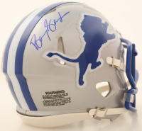 Barry Sanders Signed Lions Throwback Alternate Speed Mini Helmet (Schwartz) at PristineAuction.com