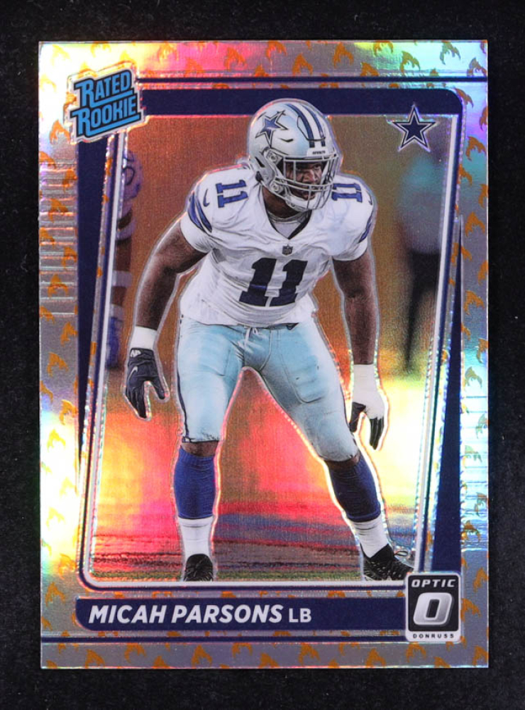 Micah Parsons 2021 Donruss Optic Fire #245 RR RC