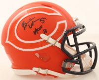 Brian Urlacher Signed Bears AMP Alternate Speed Mini Helmet Inscribed "HOF 18" (Schwartz) at PristineAuction.com