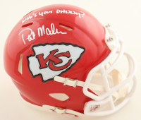 Patrick Mahomes Sr. Signed Chiefs Speed Mini Helmet Inscribed "Who's Your Daddy?" (Schwartz) at PristineAuction.com