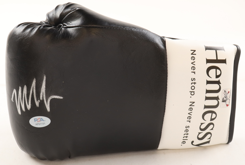 Mike Tyson Signed Hennessy Model Boxing Glove with Display Case (PSA & Tyson) at PristineAuction.com Mike Tyson Signed Hennessy Model Boxing Glove with Display Case (PSA & Tyson) at PristineAuction.com