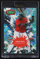 David Ortiz 2024 Wild Card Splat Background 2 Teal Lava #SBTEA02-DO #2/3 at PristineAuction.com
