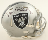 Jim Plunkett Signed Raiders Speed Mini Helmet (Schwartz) at PristineAuction.com
