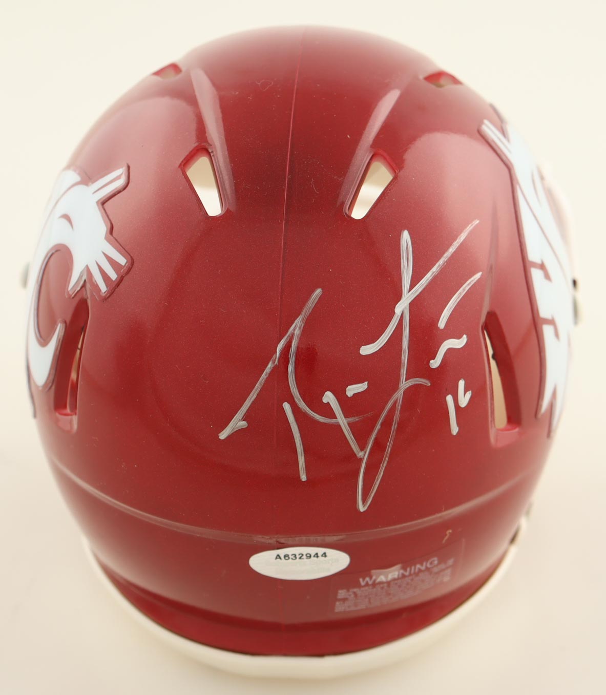 Ryan Leaf Signed Washington State Cougars Speed Mini Helmet (Schwartz) at PristineAuction.com Ryan Leaf Signed Washington State Cougars Speed Mini Helmet (Schwartz) at PristineAuction.com
