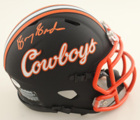 Barry Sanders Signed Oklahoma State Cowboys Speed Mini Helmet (Schwartz) at PristineAuction.com