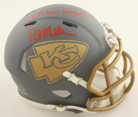 Patrick Mahomes Sr. Signed Chiefs Slate Alternate Speed Mini Helmet Inscribed "Who's Your Daddy?" (Schwartz) at PristineAuction.com