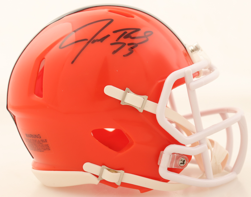 Joe Thomas Signed Browns Speed Mini Helmet (Schwartz) at PristineAuction.com Joe Thomas Signed Browns Speed Mini Helmet (Schwartz) at PristineAuction.com