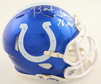 Bert Jones Signed Colts Flash Alternate Speed Mini Helmet Inscribed "76 MVP" (Schwartz) at PristineAuction.com