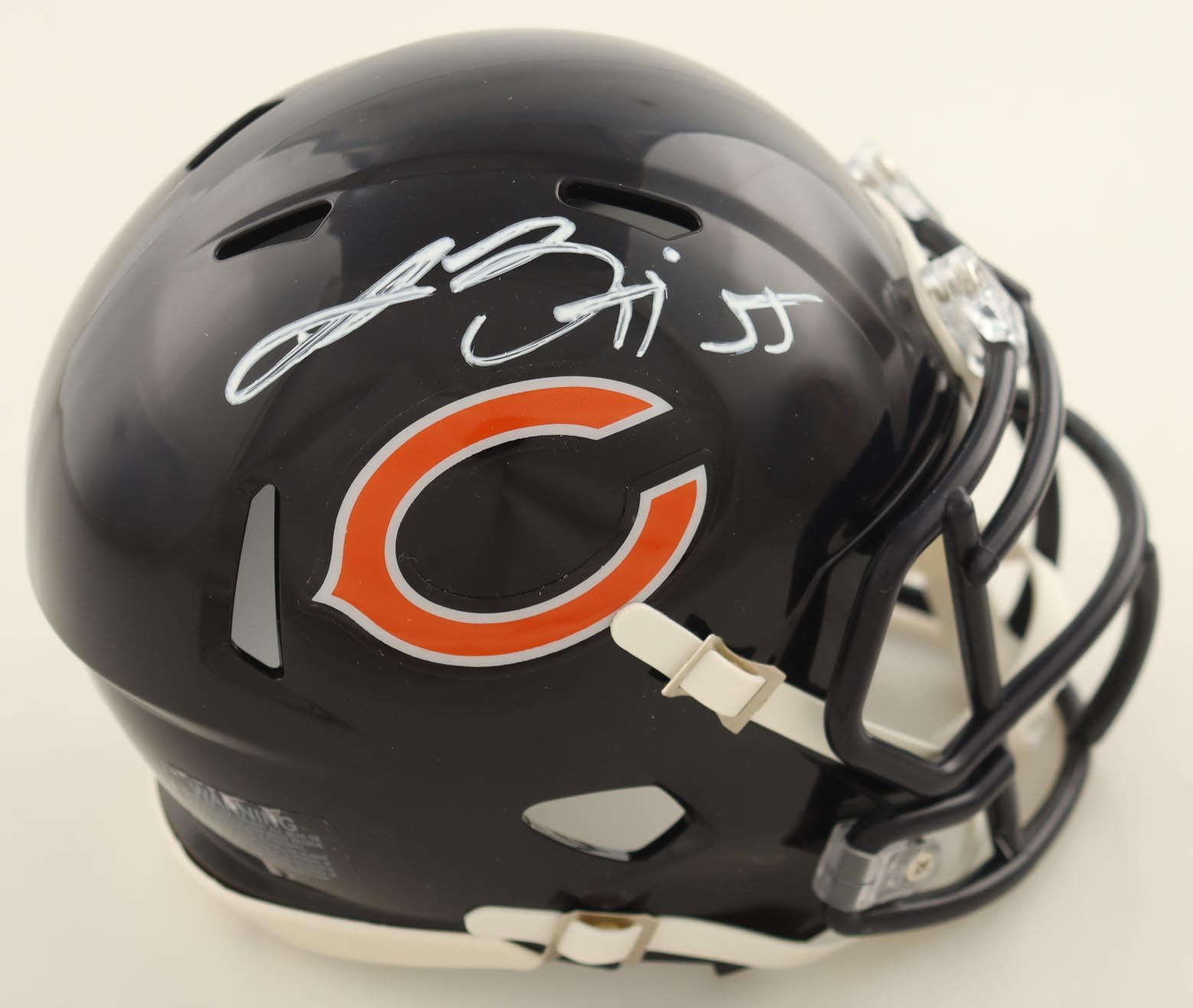 Lance Briggs Signed Bears Speed Mini Helmet (Schwartz) at PristineAuction.com Lance Briggs Signed Bears Speed Mini Helmet (Schwartz) at PristineAuction.com
