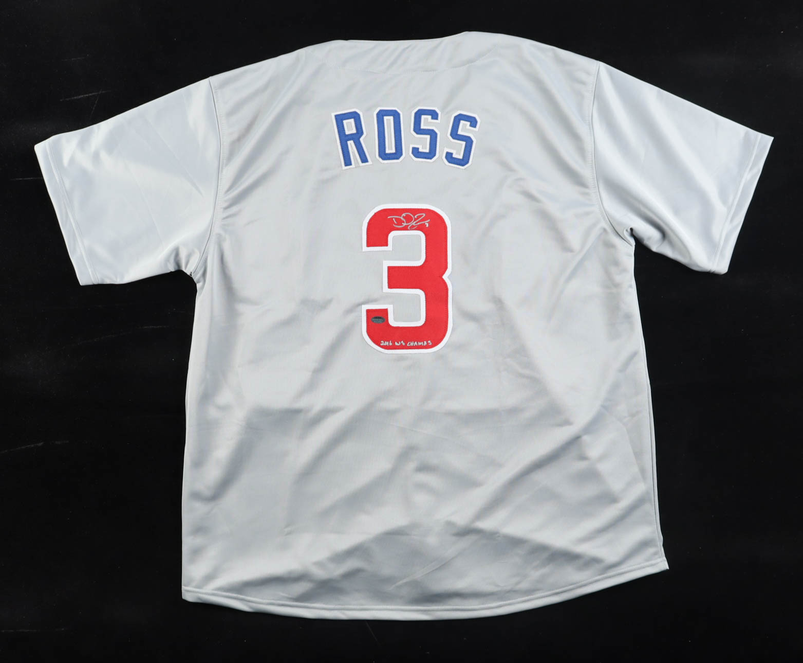 David Ross Signed Jersey Inscribed "2016 WS Champs" (Schwartz) at PristineAuction.com David Ross Signed Jersey Inscribed "2016 WS Champs" (Schwartz) at PristineAuction.com